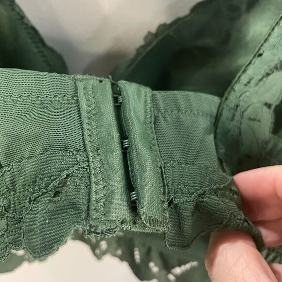 Aerie Womens 38D Lace Padded Wireless Bra NWT Green - Picture 7 of 9